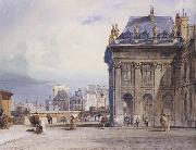 Thomas Shotter Boys L lle de la Cite seen from the Institut,Paris (mk47) oil